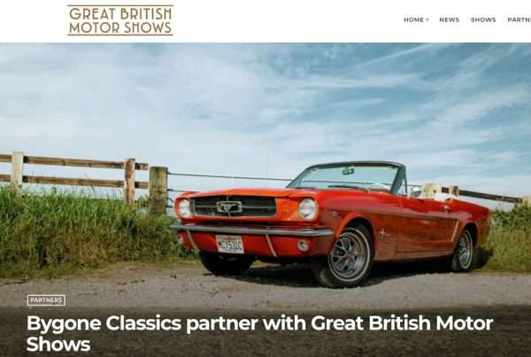 Bygone Classics Partner With Great British Motor Shows. Upcoming Classic Car Events in the UK